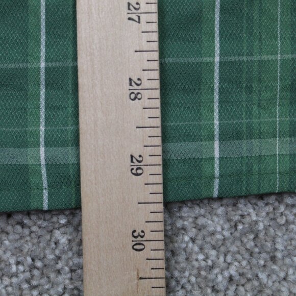 Royal Robbins Shirt Adult Medium Green/White Plaid Insect Shield L/S Button Up - Picture 12 of 13